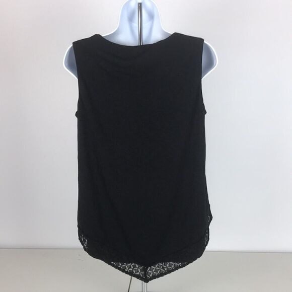 JM Collection Lace-Trimmed Tank Top Size Medium - Picture 3 of 4